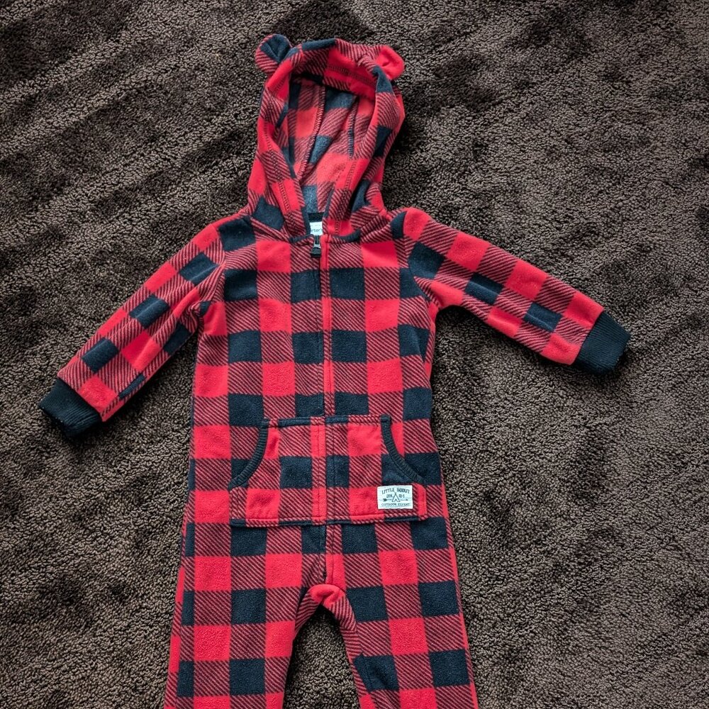 Carter's buffalo check suit